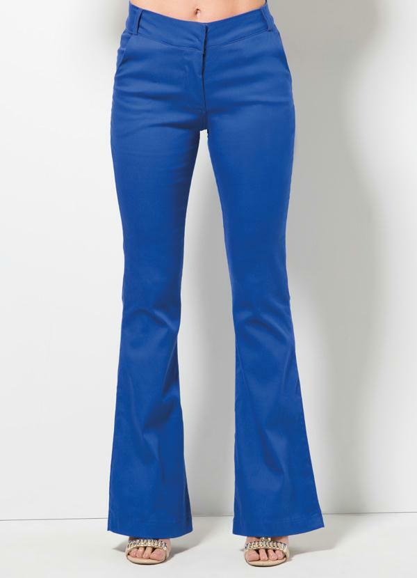 calça jeans feminina azul royal