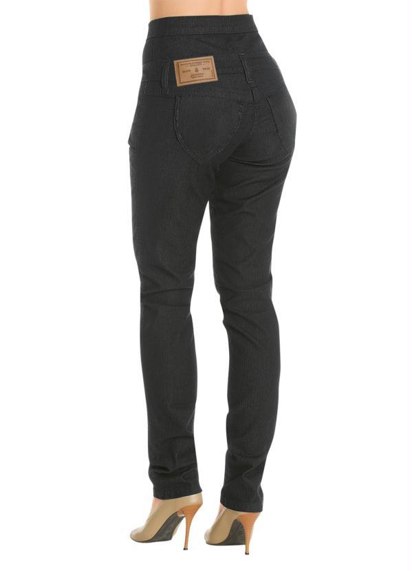 calça jeans cinza escuro feminina