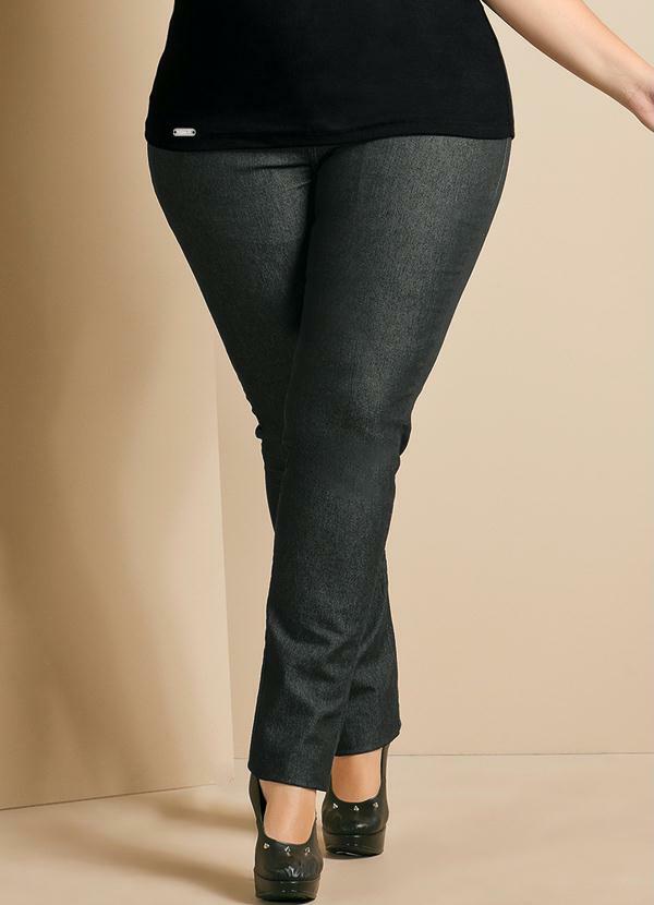calça jeans preta feminina tamanho 50