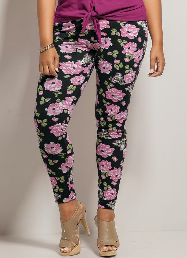 calça legging floral