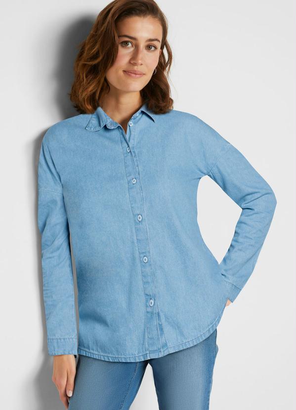 Camisa Jeans (Azul Claro)