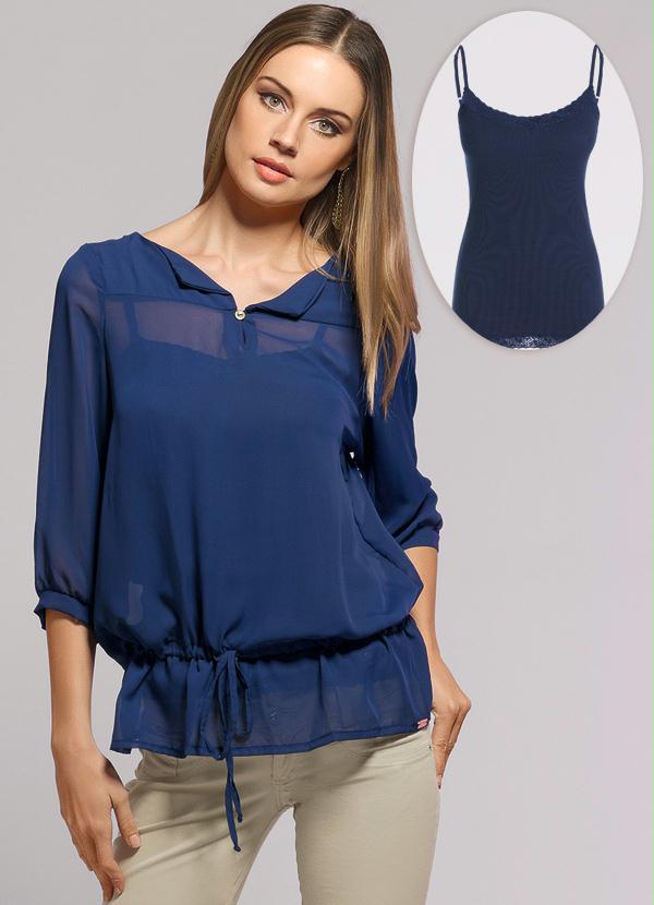 blusa feminina azul royal