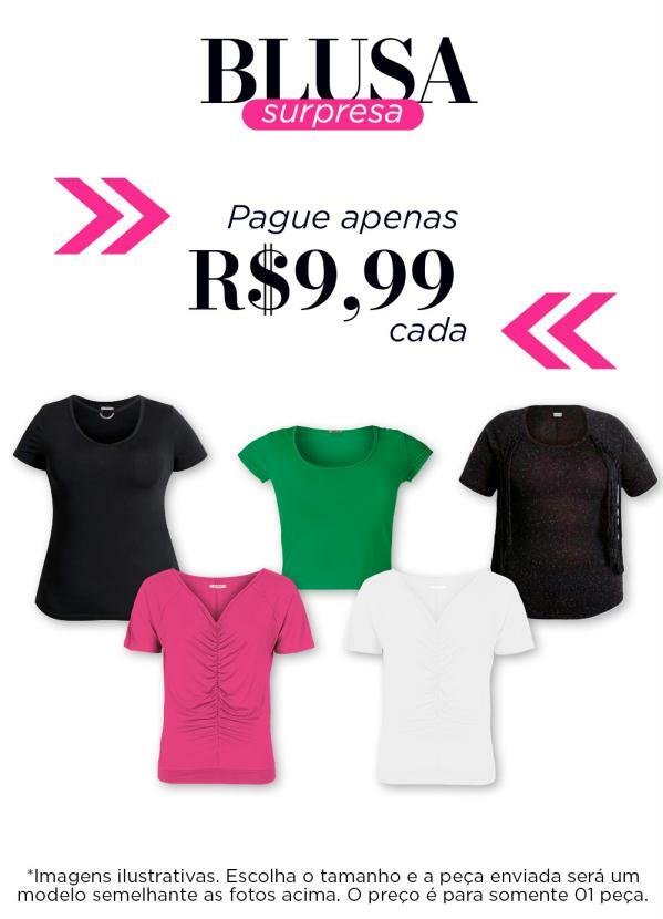 blusas na promoção