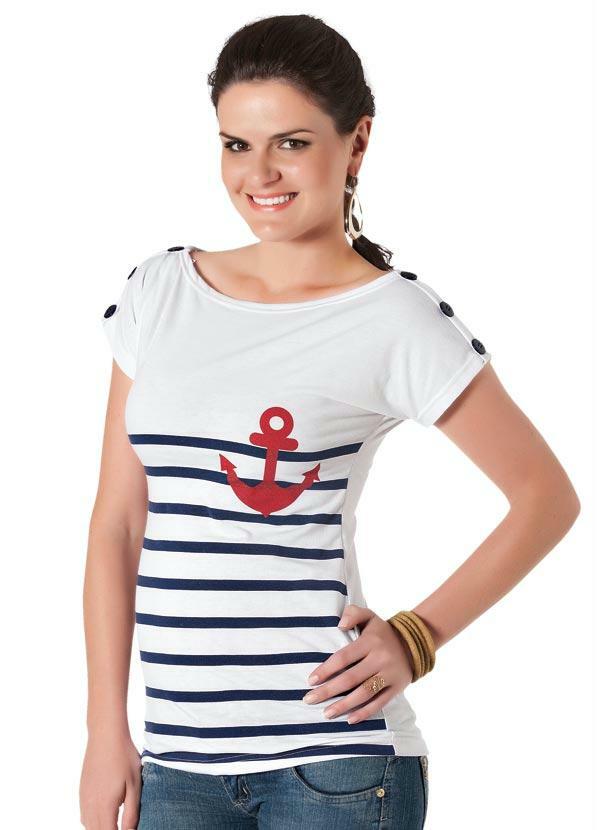 blusa estilo marinheiro feminina