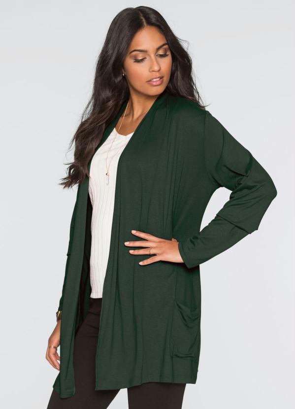 cardigan de amarrar na frente