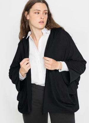 Cardigan Manga Morcego (Preto)