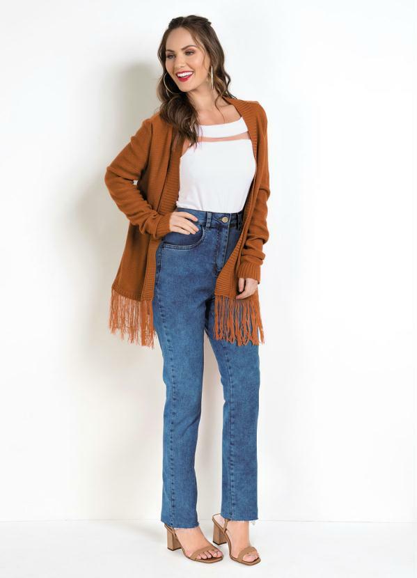 cardigan franja