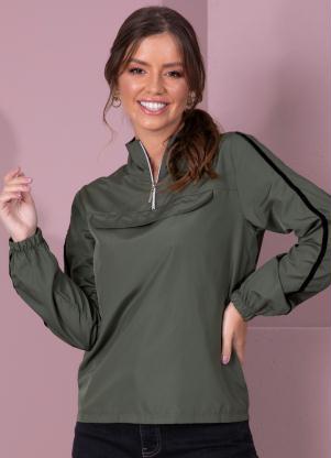 Casaco Anorak (Verde) com Aviamento na Manga