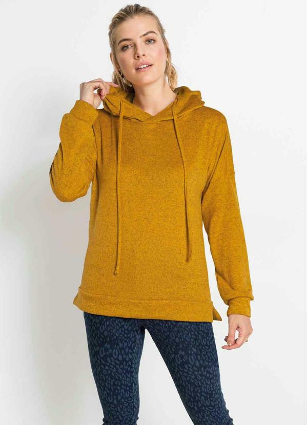 Casaco de Lanzinha com Capuz (Amarelo)