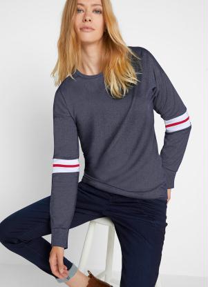 Casaco Decote Redondo (Azul Escuro) Casaco Decote Redondo (Azul Escuro)