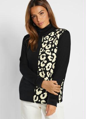 Casaco Gola Alta (Preto)