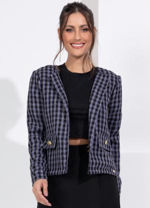 Casaco (Xadrez) Mangas Longas Casaco (Xadrez) Mangas Longas