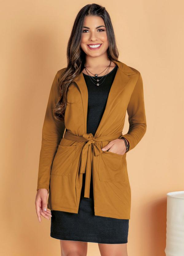 Parca (Caramelo) com Bolsos Funcionais Parca (Caramelo) com Bolsos Funcionais