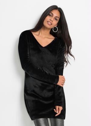 Su�ter Longo (Preto)Em Malha Peluciada