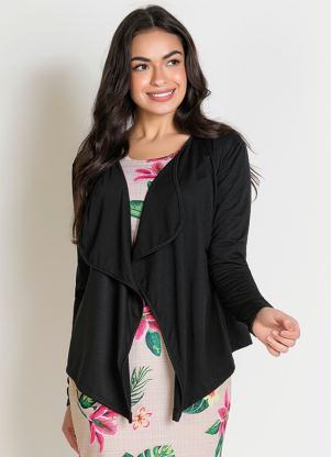 Cardigan com Pontas (Preto) Moda Evangélica Cardigan com Pontas (Preto) Moda Evangélica