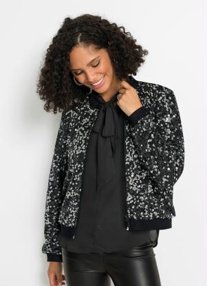 Casaco de Paetê (Preta) Casaco de Paetê (Preta)