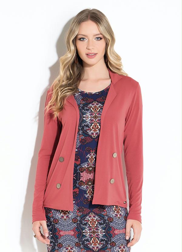 Casaquinho (Ferrugem) com Botões Decorativos Casaquinho (Ferrugem) com Botões Decorativos