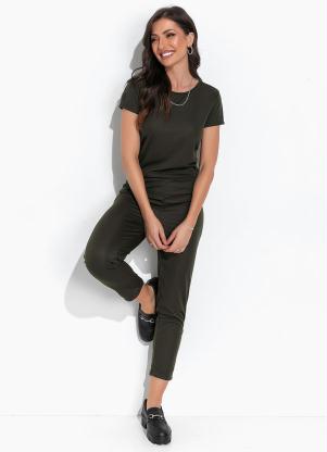 Conjunto (Verde Militar) em Malha Conjunto (Verde Militar) em Malha