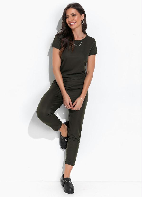 Conjunto (Verde Militar) em Malha Conjunto (Verde Militar) em Malha