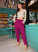 Cropped C�qui com Mangas Longas