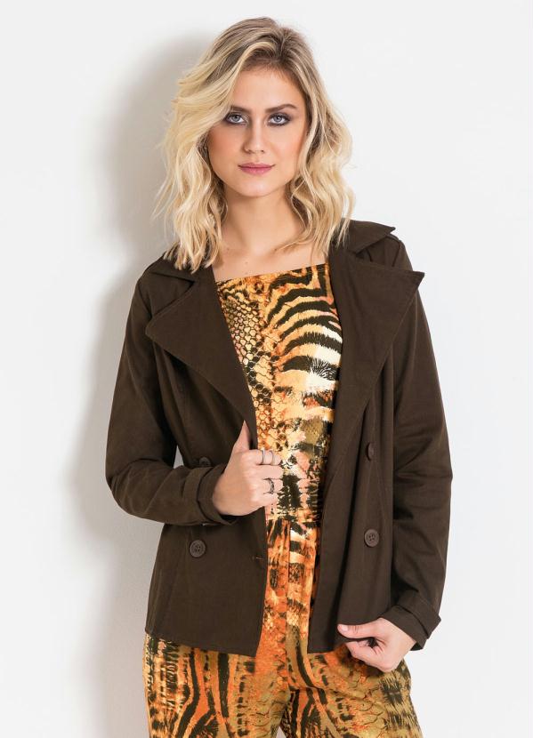 casaco marrom feminino
