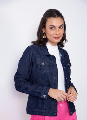 Jaqueta (Azul Escuro) com Bolso