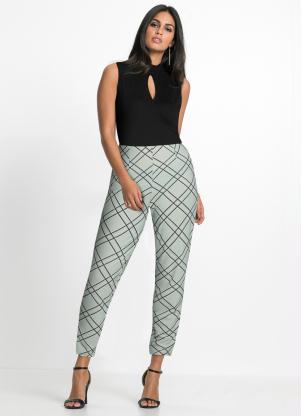 Maca��o Decote com Gota (Xadrez/Preto)