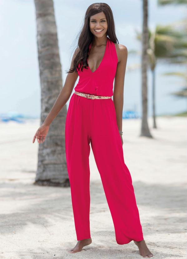 Macac�o Frente �nica (Rosa Cereja)