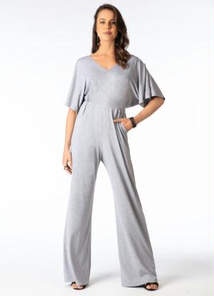 Macac�o (Mescla) com Fendas nas Mangas Acinturado