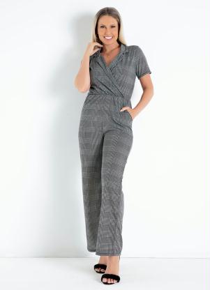 Macacão (Xadrez) com Bolsos Macacão (Xadrez) com Bolsos