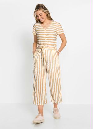 Macac�o com Bolsos (Listrado Off)