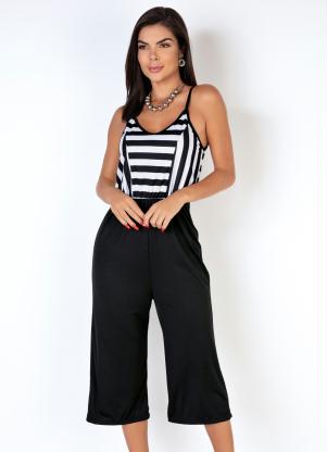 Macac�o Pantacourt (Preto e Listrado) com Al�as