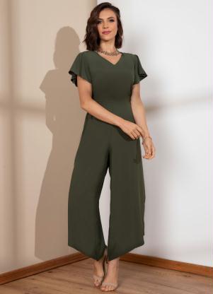 Macac�o Pantacourt (Verde) com Mangas Evas�