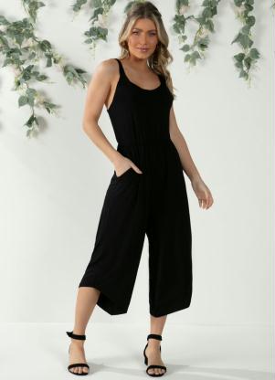 Macac�o (Preto) Pantacourt com Pontas