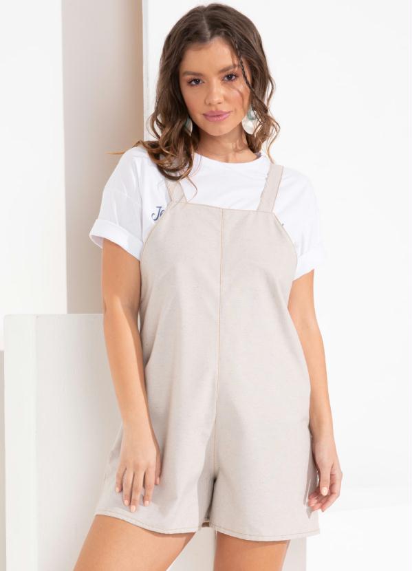 Jardineira (Bege) em Material Sustent�vel