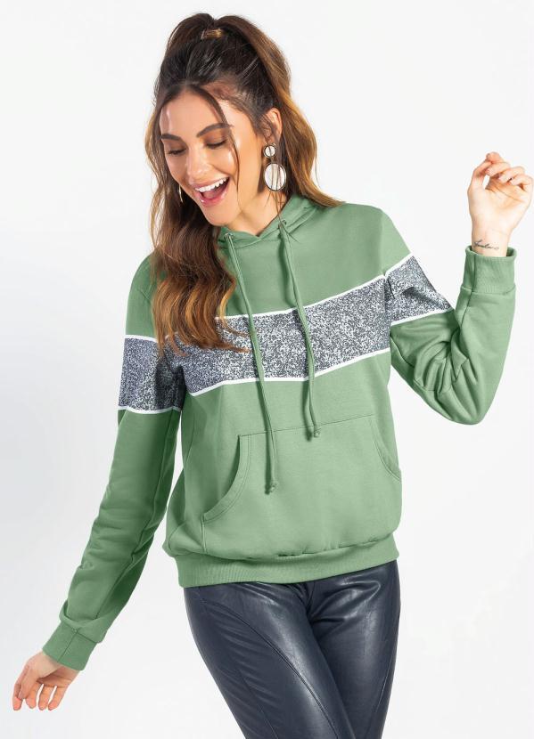 new look green moletom com capuz