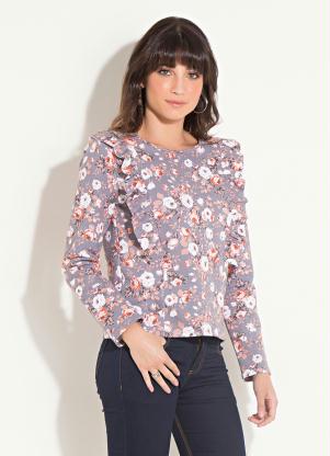 Casaco Quintess (Floral) com Mangas Longas