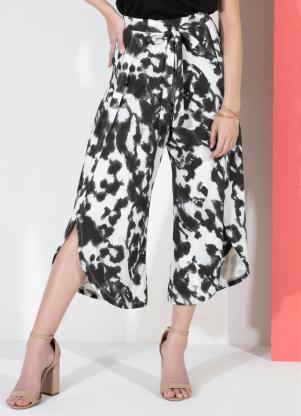 Cal�a Saia (Manchas) com Laterais Transpassadas