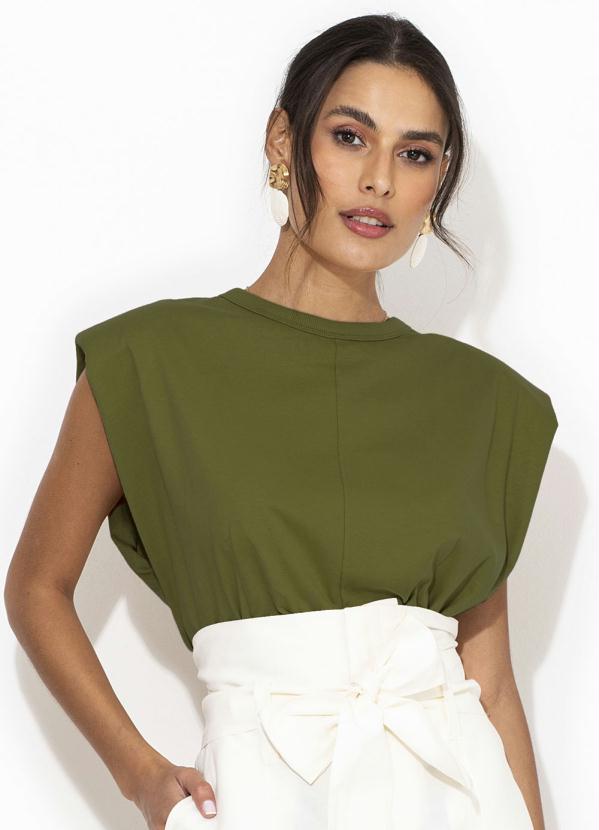 blusa muscle tee verde