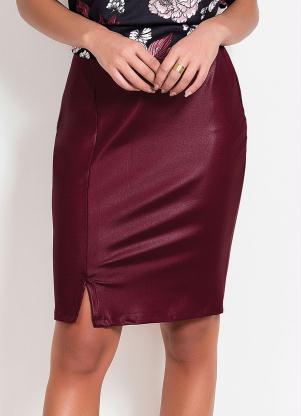 Saia (Bord�) Curta com Fenda Lateral