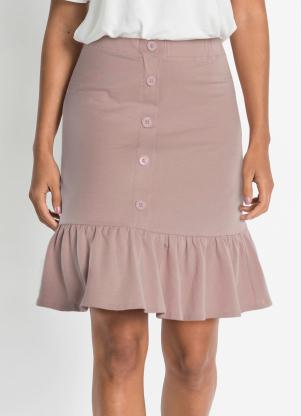 Saia com Babado na Barra (Rosa)