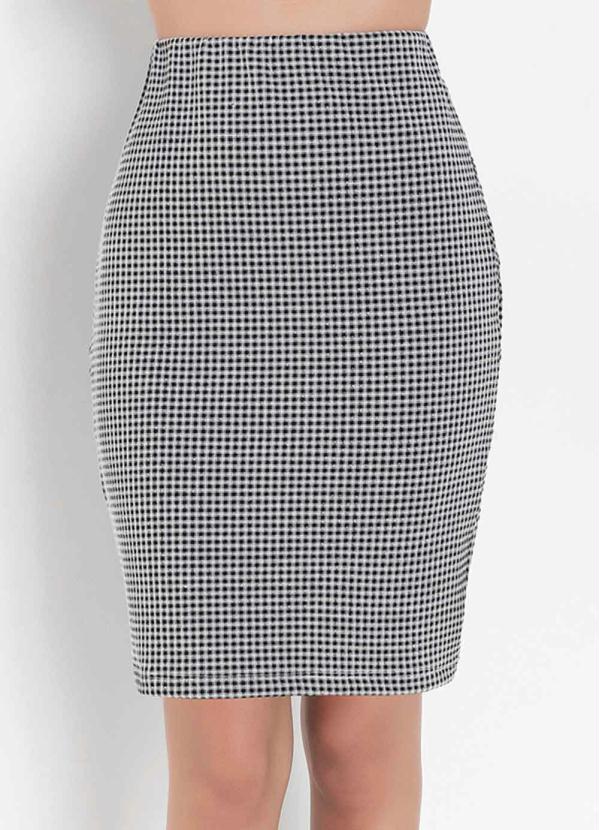 Saia Justinha (Xadrez Preta) Saia Justinha (Xadrez Preta)