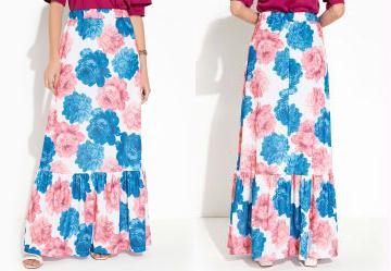 Saia Floral Longa Lenia