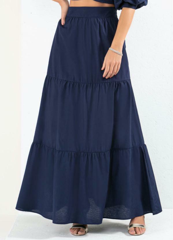 Saia Longa (Marinho) com Camadas Saia Longa (Marinho) com Camadas