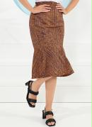 Saia Abstrata Laranja com C�s