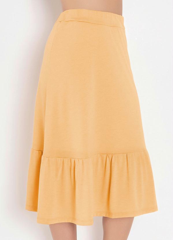 Saia (Amarela) com Babado Moda Evangélica Saia (Amarela) com Babado Moda Evangélica