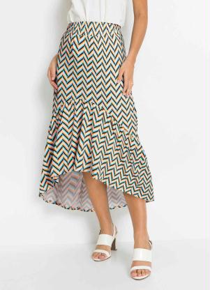 Saia com Babado (Verde/Marrom) Saia com Babado (Verde/Marrom)