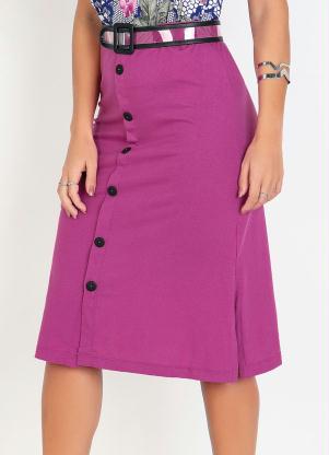 Saia com Bot�es (F�csia)