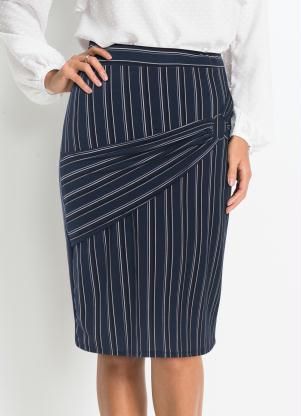 Saia com Detalhe de Faixa e Argola Frontal (Azul) Saia com Detalhe de Faixa e Argola Frontal (Azul)