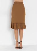 Saia com Forro Caramelo 